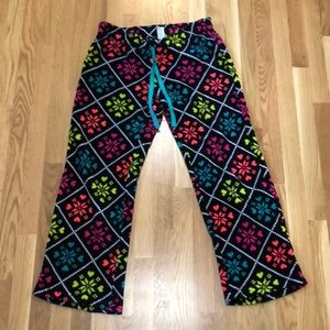 Joe Boxer Fleece Neon Winter Pajama Bottoms